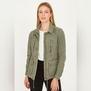 Vintage GAP XS Green Cargo Military Bomber Y2K Jacket
